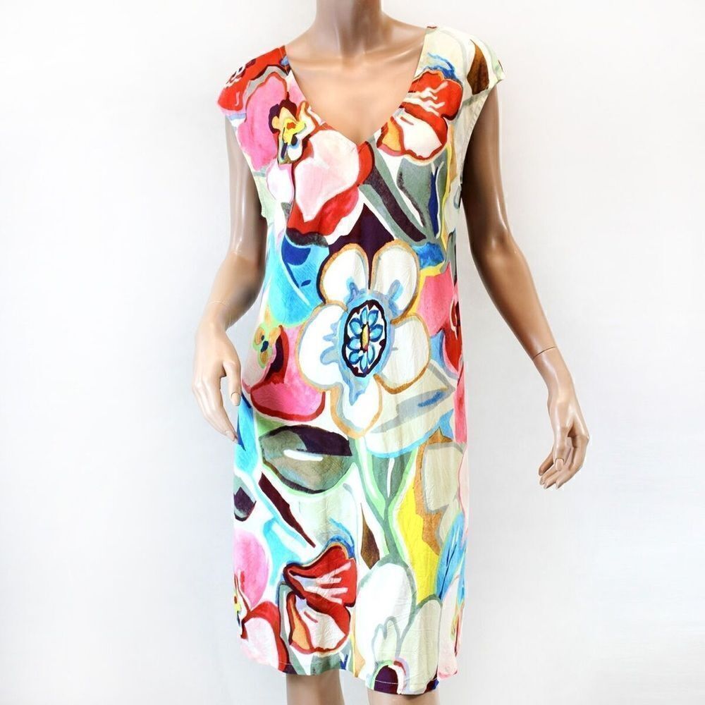 Jams World Sherry Dress Tavern Print Sundress XS